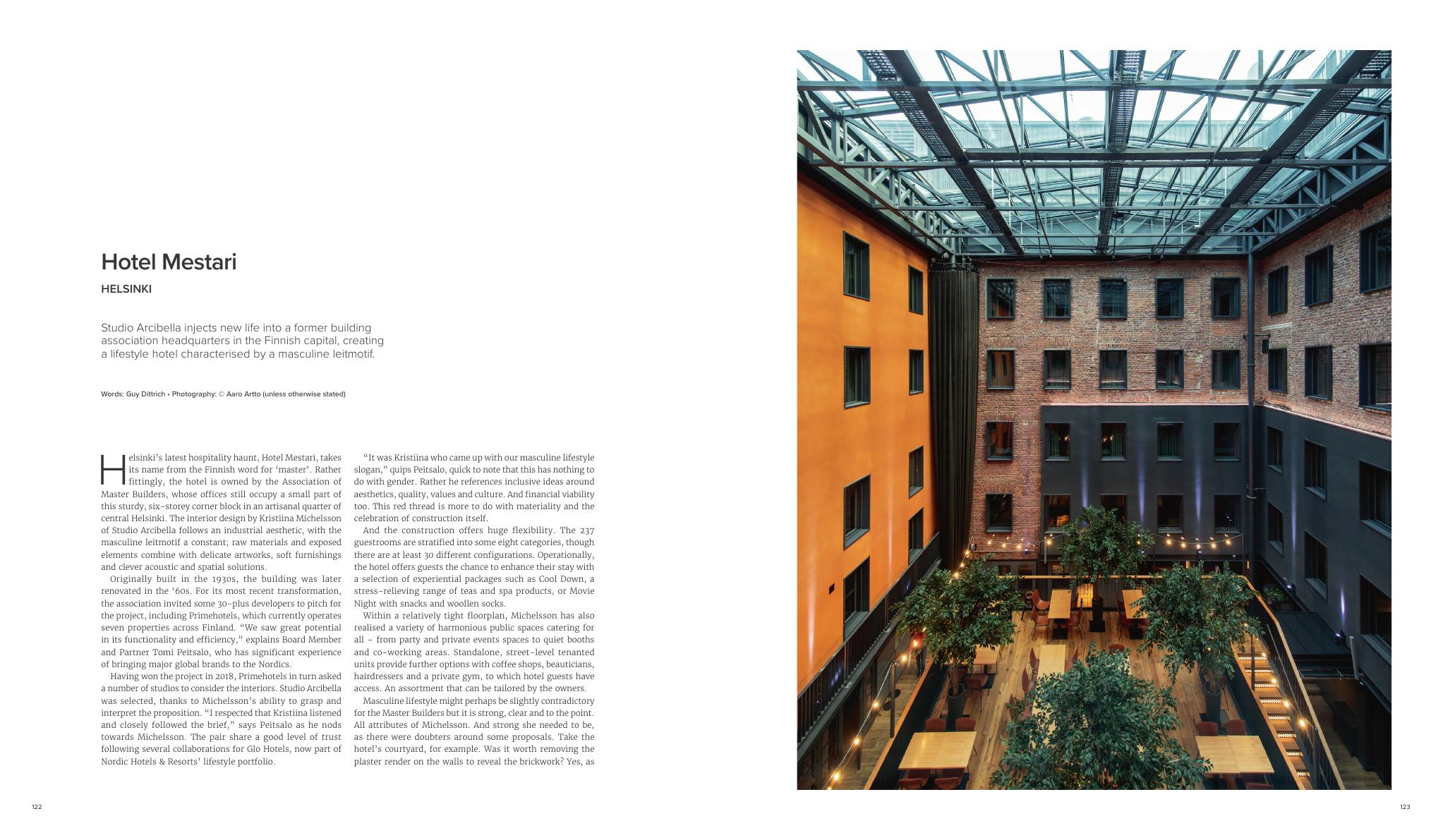 Sleeper Magazine feature on Hotel Mestari, Helsinki, page 1