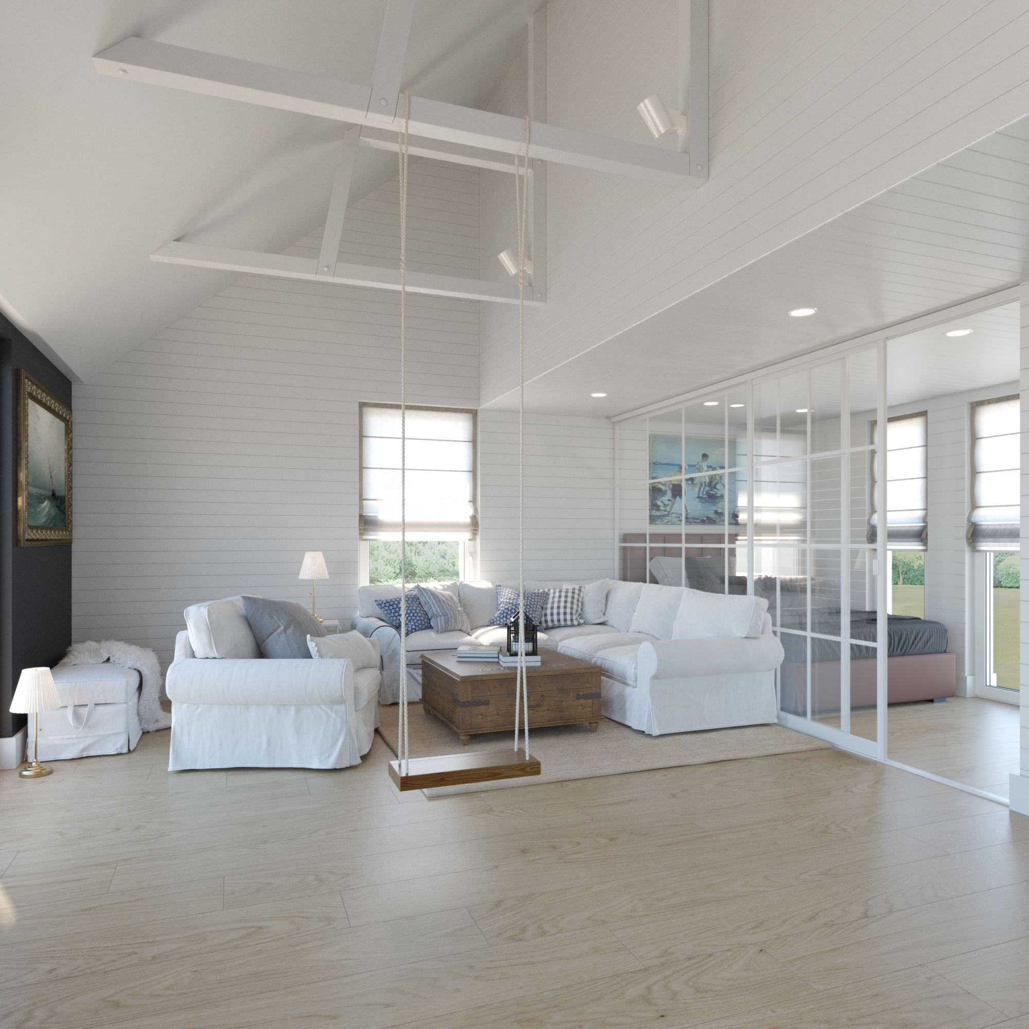 Beach House interior view